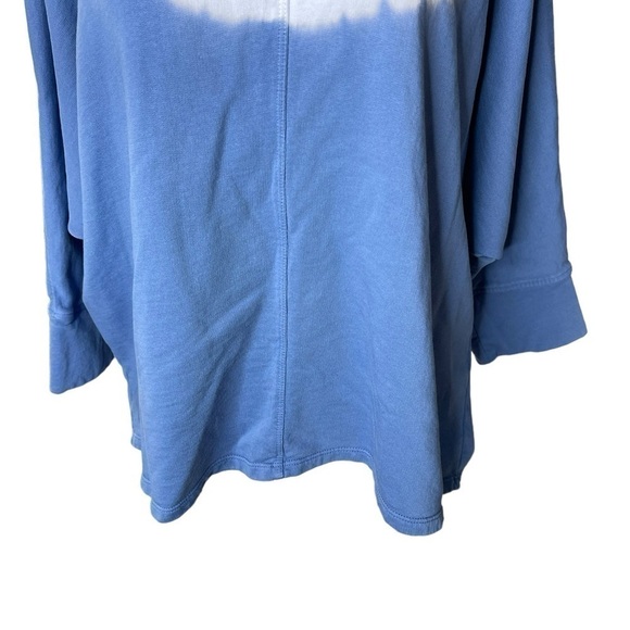 PureJill Organic Cotton Tie Dye Blue & White Cozy Sweater Size Large - Picture 6 of 12